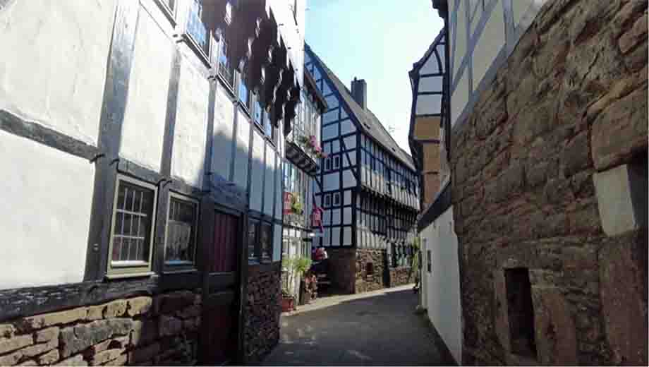 Smalle steegjes in Hattingen